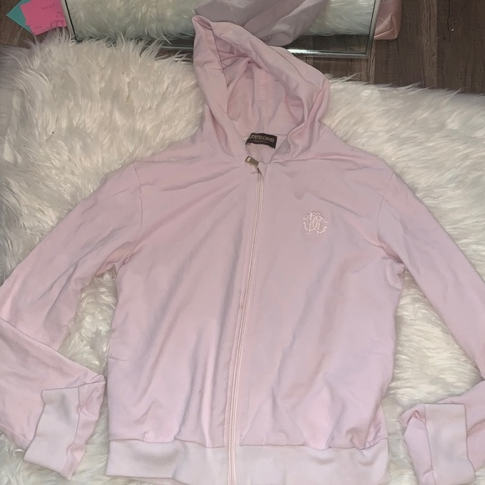 Roberto cavalli zip up sweatshirt